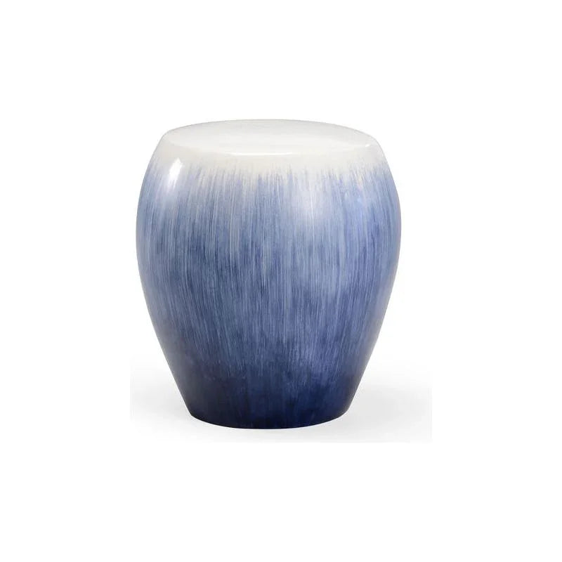 Alexander Blue Ceramic Outdoor Garden Stool-Garden Stools-Chelsea House-LOOMLAN