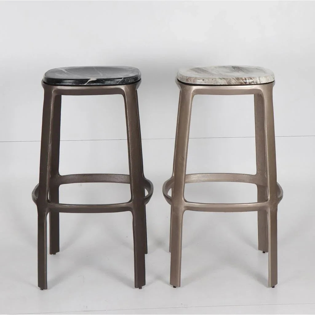 Alfie Marble Top Counter Stool - LOOMLAN - Urbia - Counter Stools