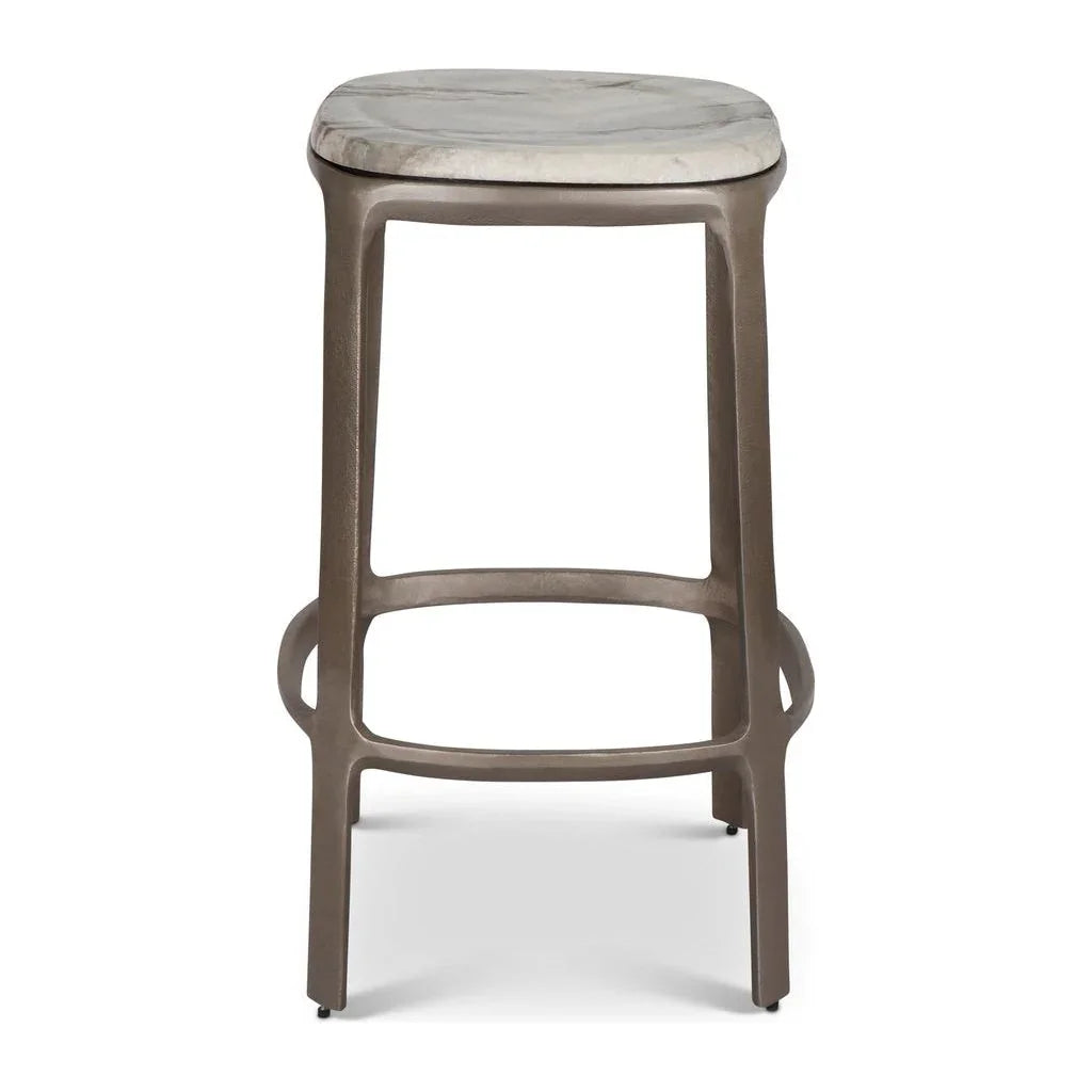Alfie Marble Top Counter Stool - LOOMLAN - Urbia - Counter Stools