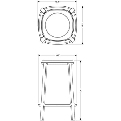 Alfie Marble Top Counter Stool - LOOMLAN - Urbia - Counter Stools