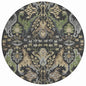 Alfreda Black Washable Indoor - Outdoor Rug - LOOMLAN - LOOMLAN Rugs - Outdoor Rugs