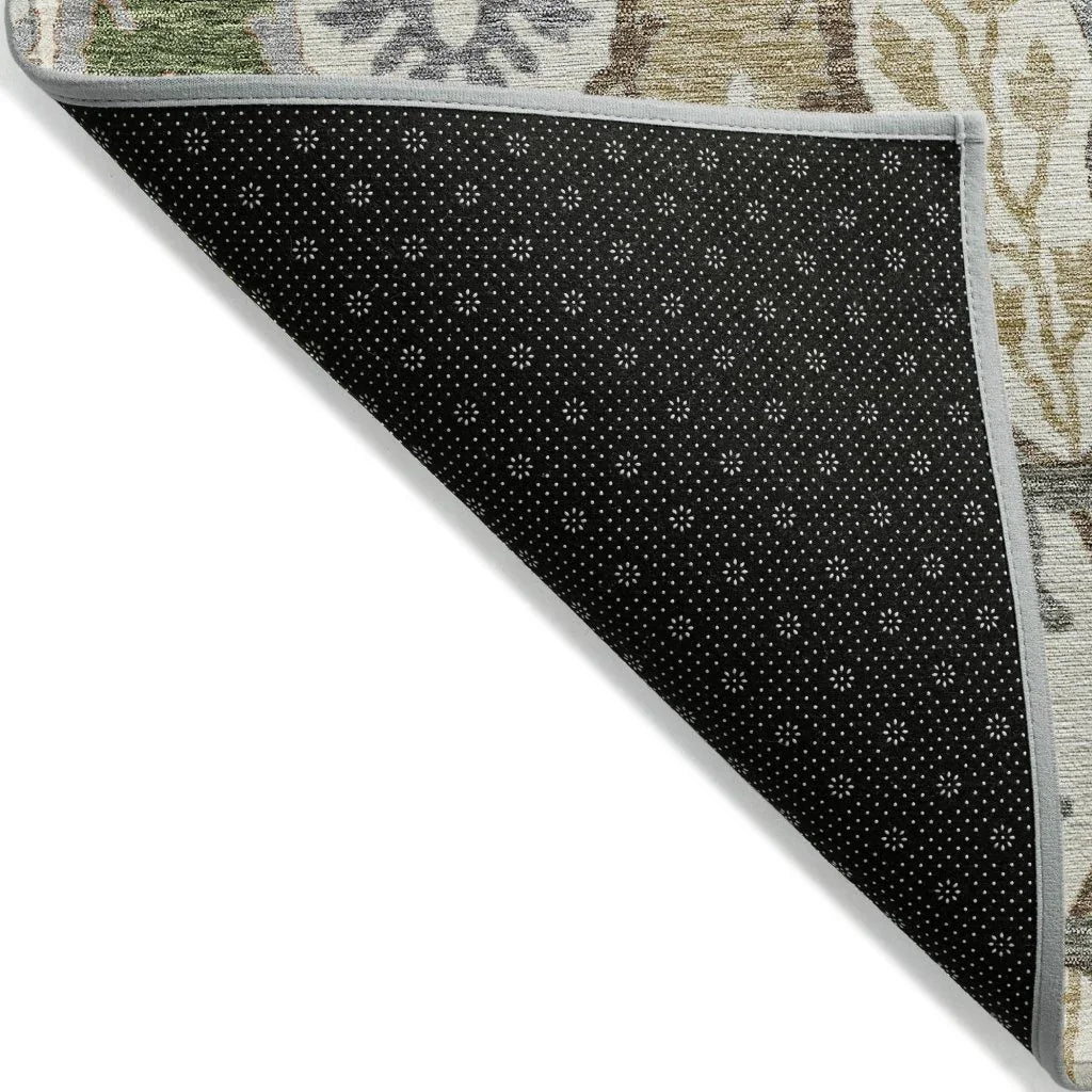 Alfreda Ivory Washable Indoor - Outdoor Rug - LOOMLAN - LOOMLAN Rugs - Outdoor Rugs