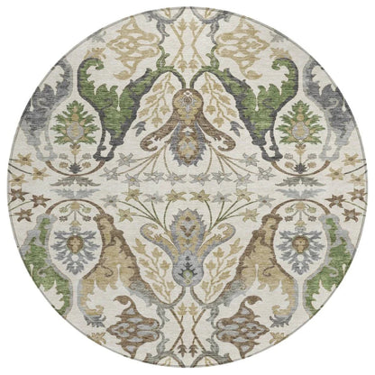 Alfreda Ivory Washable Indoor - Outdoor Rug - LOOMLAN - LOOMLAN Rugs - Outdoor Rugs