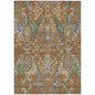 Alfreda Orange Washable Indoor - Outdoor Rug - LOOMLAN - LOOMLAN Rugs - Outdoor Rugs