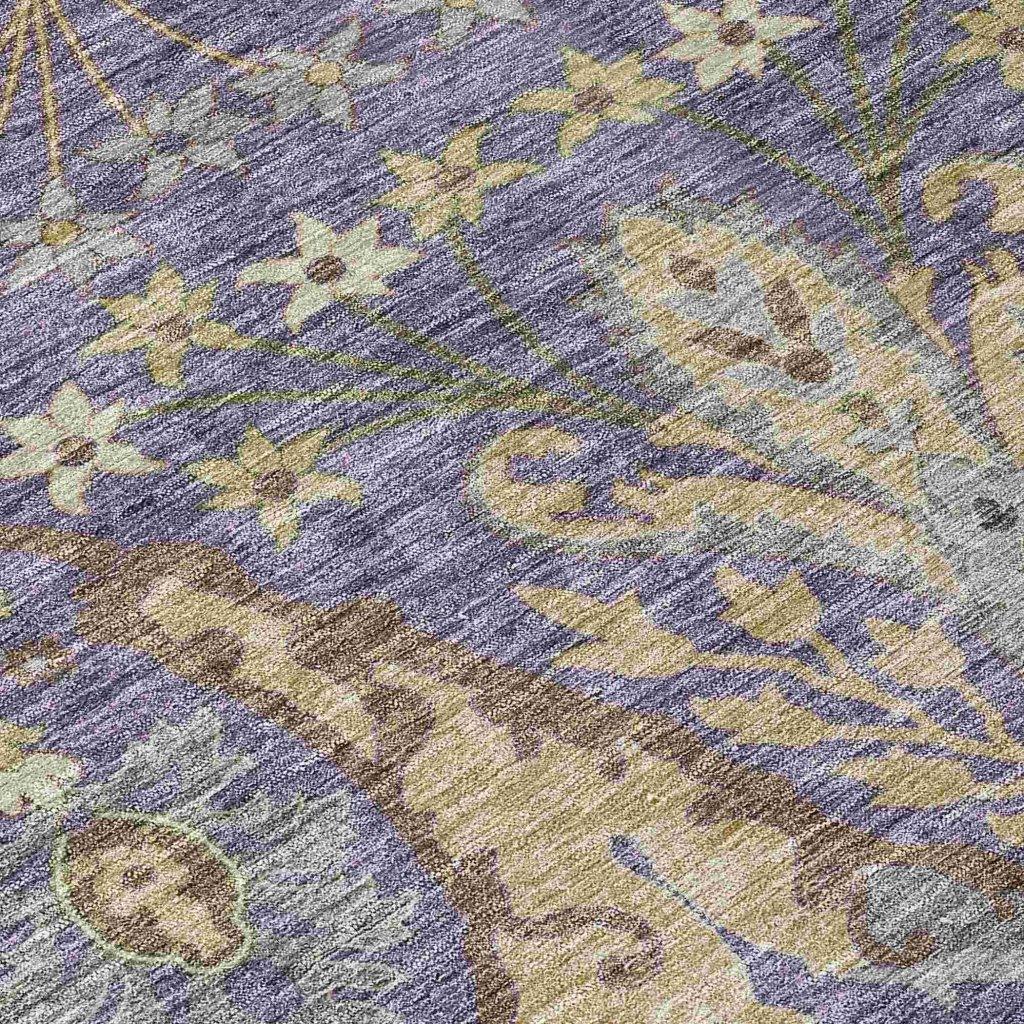 Alfreda Purple Washable Indoor - Outdoor Rug - LOOMLAN - LOOMLAN Rugs - Outdoor Rugs