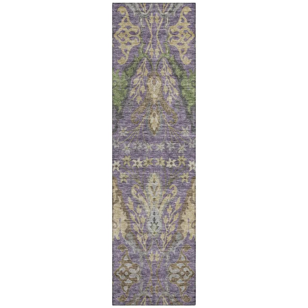 Alfreda Purple Washable Indoor - Outdoor Rug - LOOMLAN - LOOMLAN Rugs - Outdoor Rugs