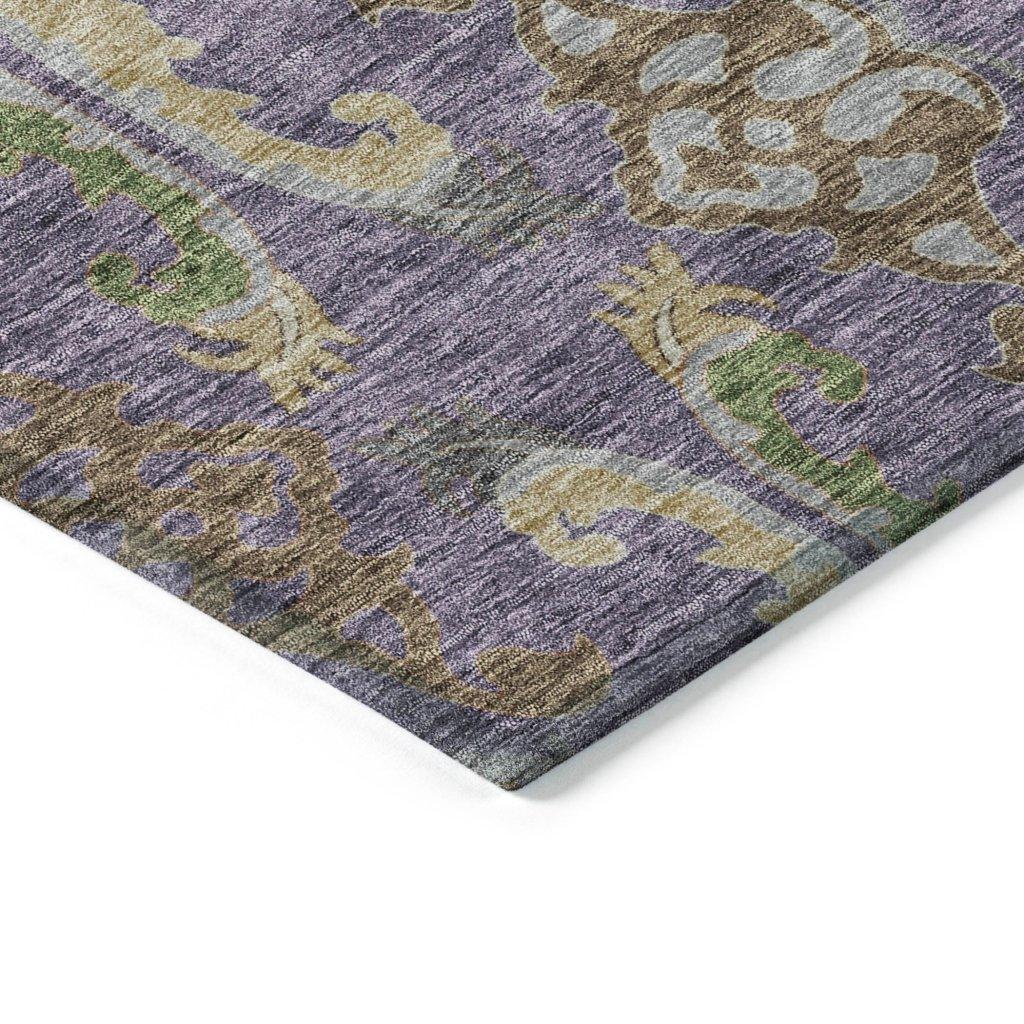 Alfreda Purple Washable Indoor - Outdoor Rug - LOOMLAN - LOOMLAN Rugs - Outdoor Rugs