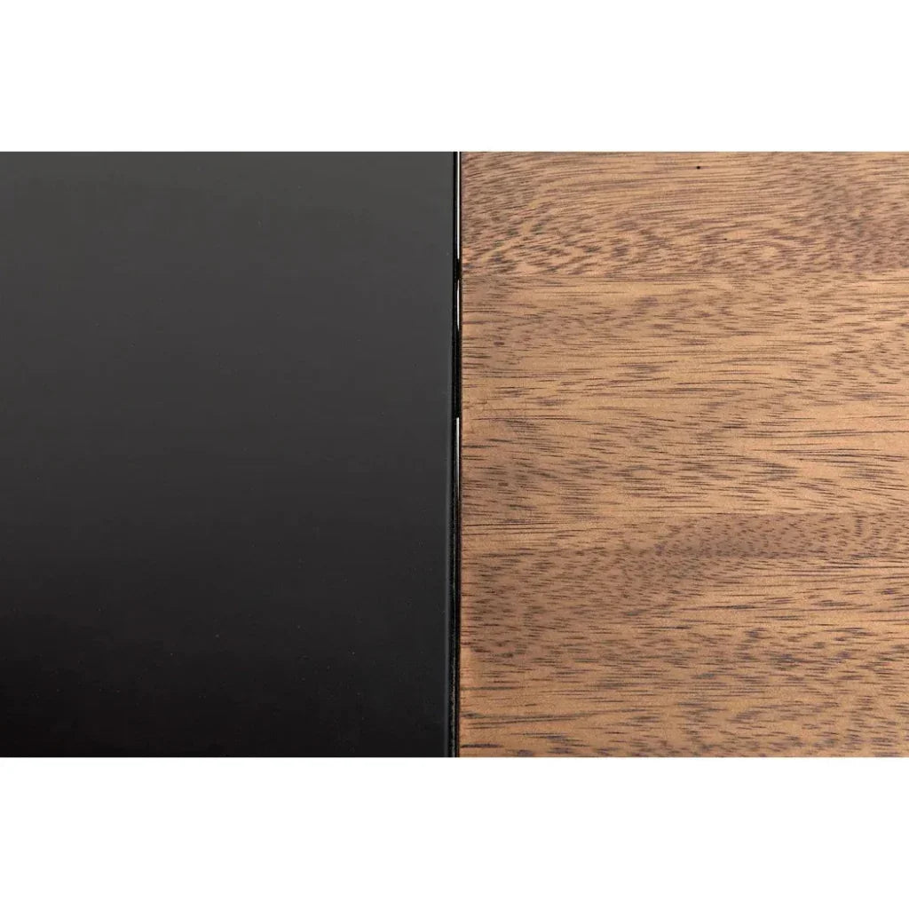 Algeron Black Steel Desk-Home Office Desks-Noir-LOOMLAN