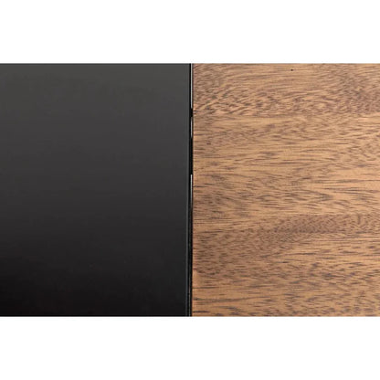 Algeron Black Steel Desk-Home Office Desks-Noir-LOOMLAN