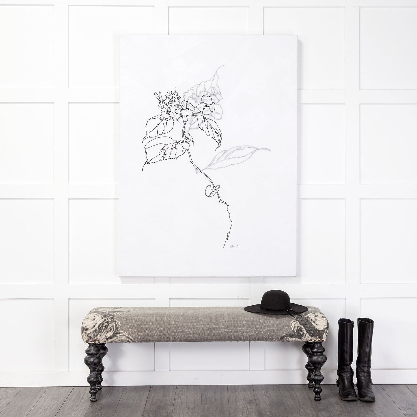 Alhambra Grey Fabric Bedroom Bench