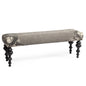 Alhambra Grey Fabric Bedroom Bench