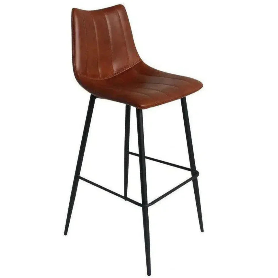 Alibi Brown Barstool (Set of 2) - LOOMLAN - Moe's Home - Bar Stools