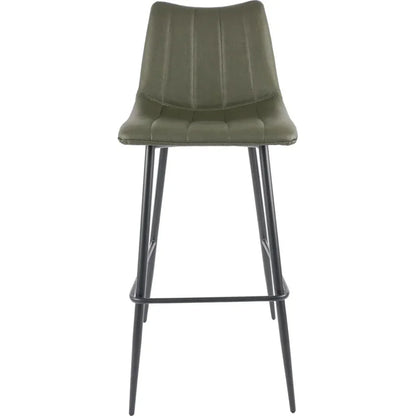 Alibi Vegan Leather Barstool 2PC - LOOMLAN - Moe's Home - Bar Stools