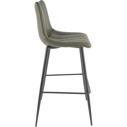 Alibi Vegan Leather Barstool 2PC - LOOMLAN - Moe's Home - Bar Stools