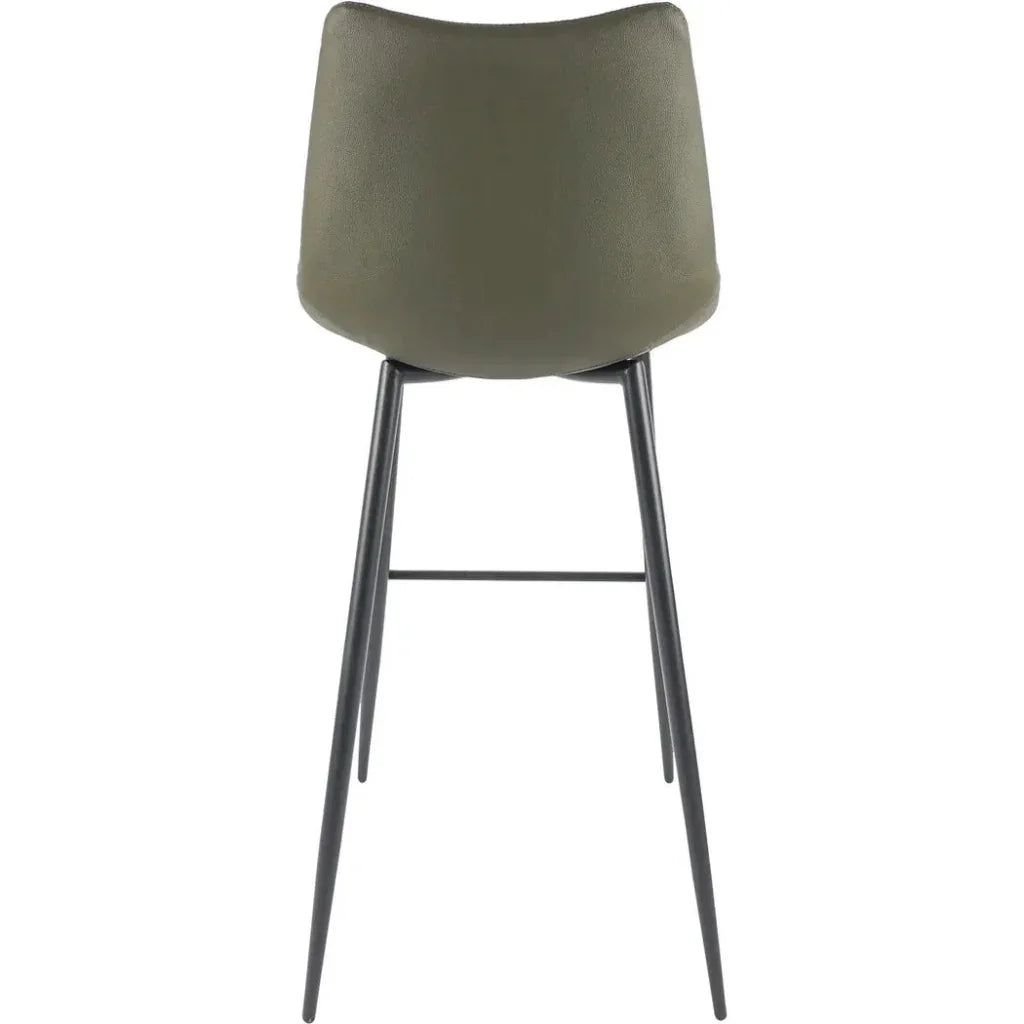 Alibi Vegan Leather Barstool 2PC - LOOMLAN - Moe's Home - Bar Stools