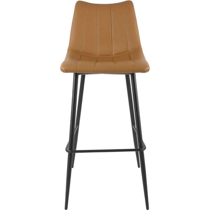 Alibi Vegan Leather Barstool 2PC - LOOMLAN - Moe's Home - Bar Stools