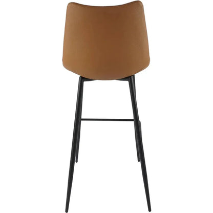 Alibi Vegan Leather Barstool 2PC - LOOMLAN - Moe's Home - Bar Stools