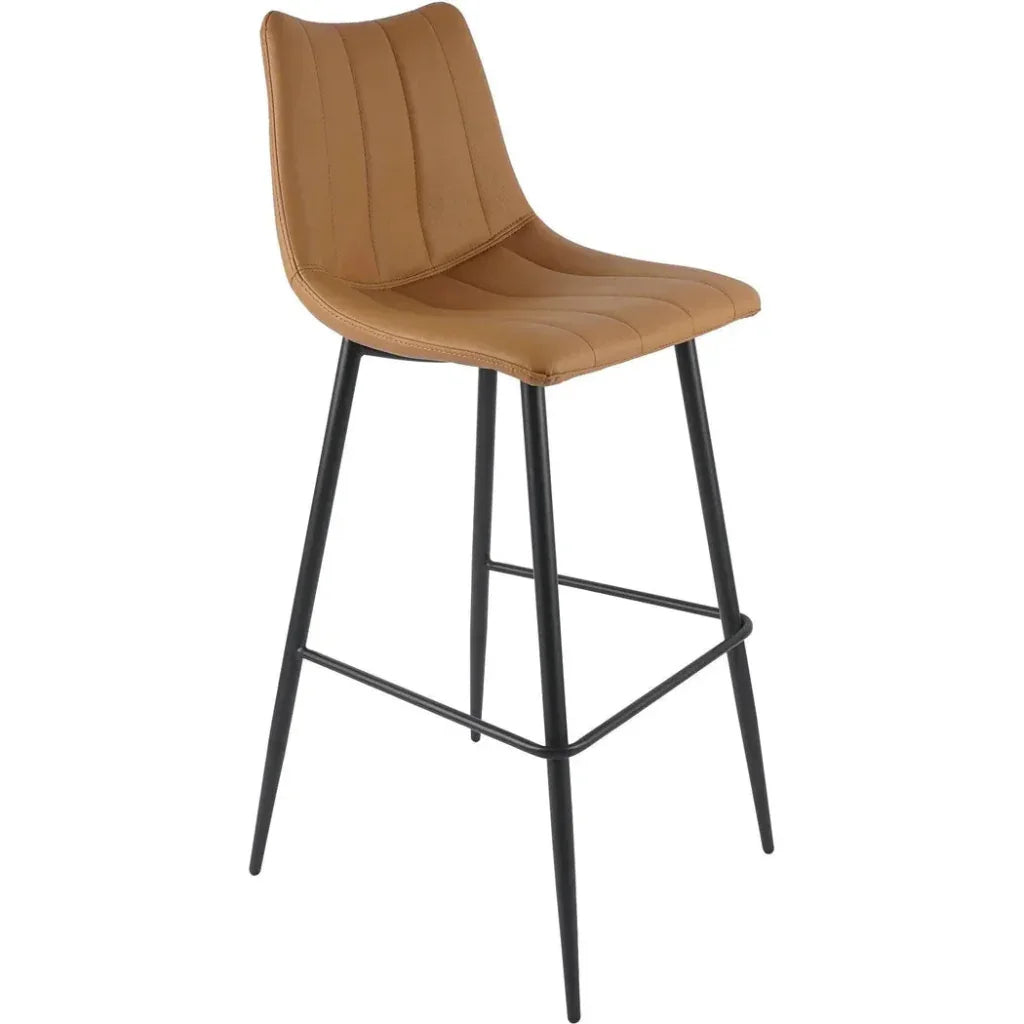 Alibi Vegan Leather Barstool 2PC - LOOMLAN - Moe's Home - Bar Stools