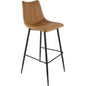 Alibi Vegan Leather Barstool 2PC - LOOMLAN - Moe's Home - Bar Stools