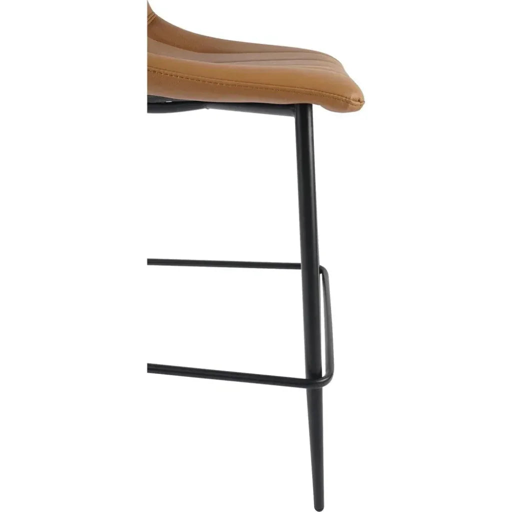 Alibi Vegan Leather Counter Stool 2PC - LOOMLAN - Moe's Home - Counter Stools