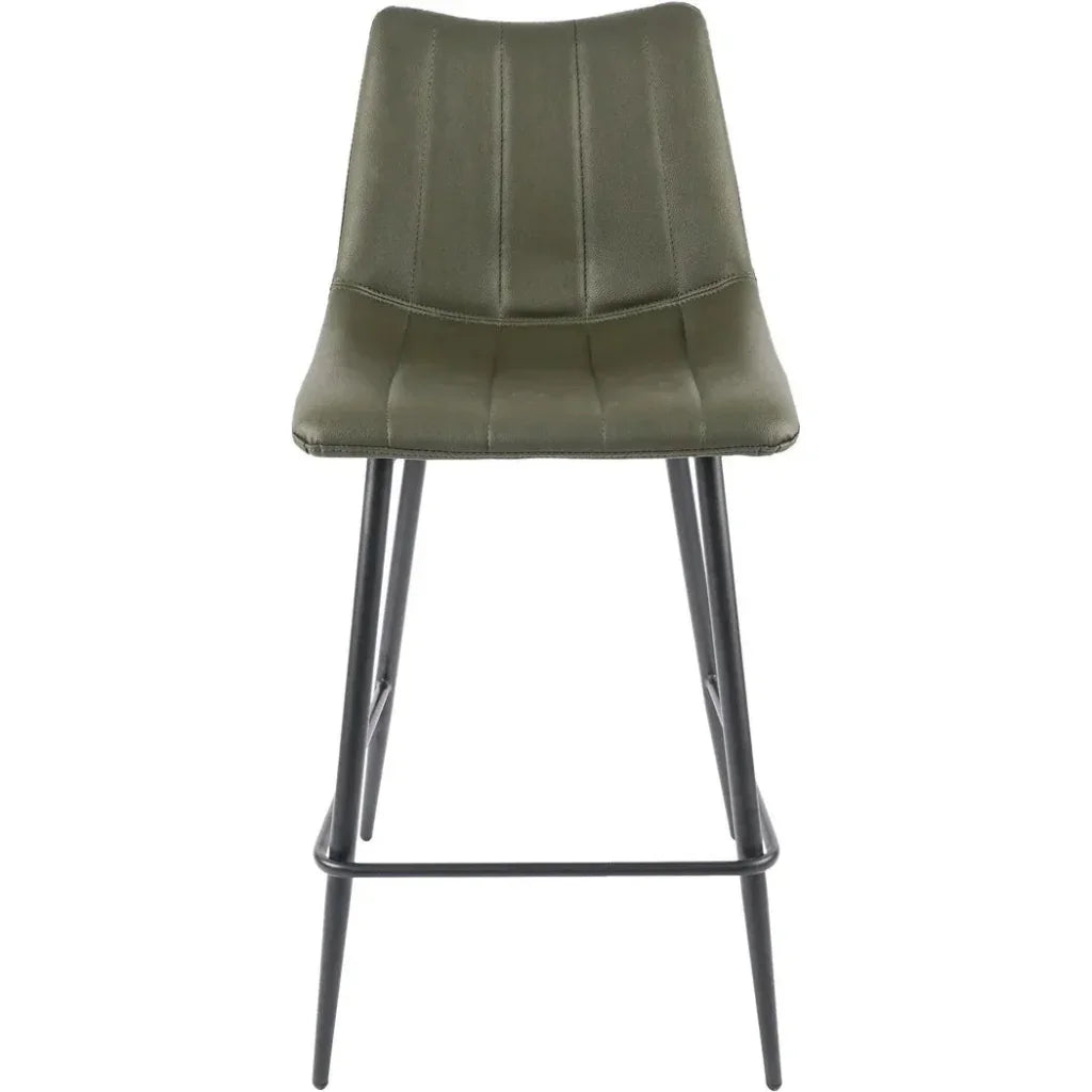 Alibi Vegan Leather Counter Stool 2PC - LOOMLAN - Moe's Home - Counter Stools