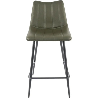 Alibi Vegan Leather Counter Stool 2PC - LOOMLAN - Moe's Home - Counter Stools