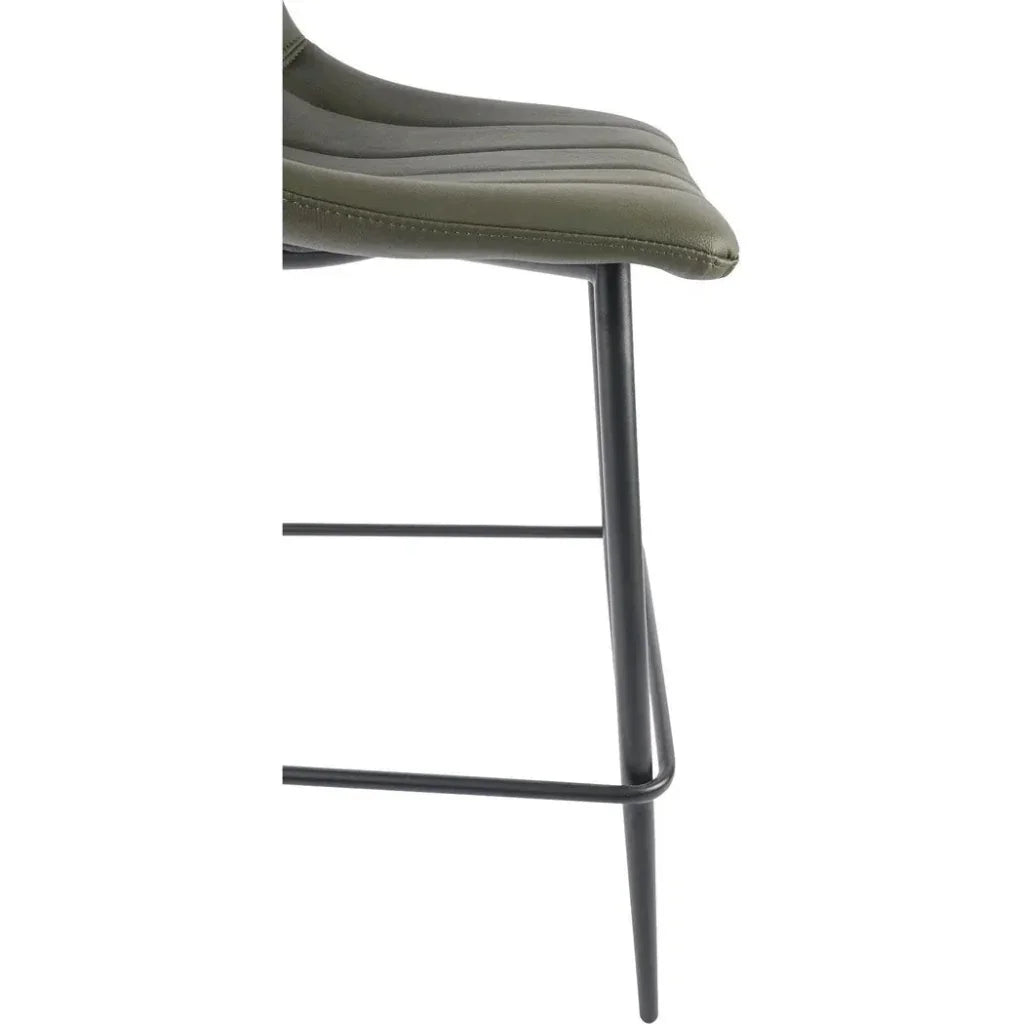 Alibi Vegan Leather Counter Stool 2PC - LOOMLAN - Moe's Home - Counter Stools