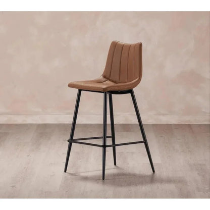 Alibi Vegan Leather Counter Stool 2PC - LOOMLAN - Moe's Home - Counter Stools
