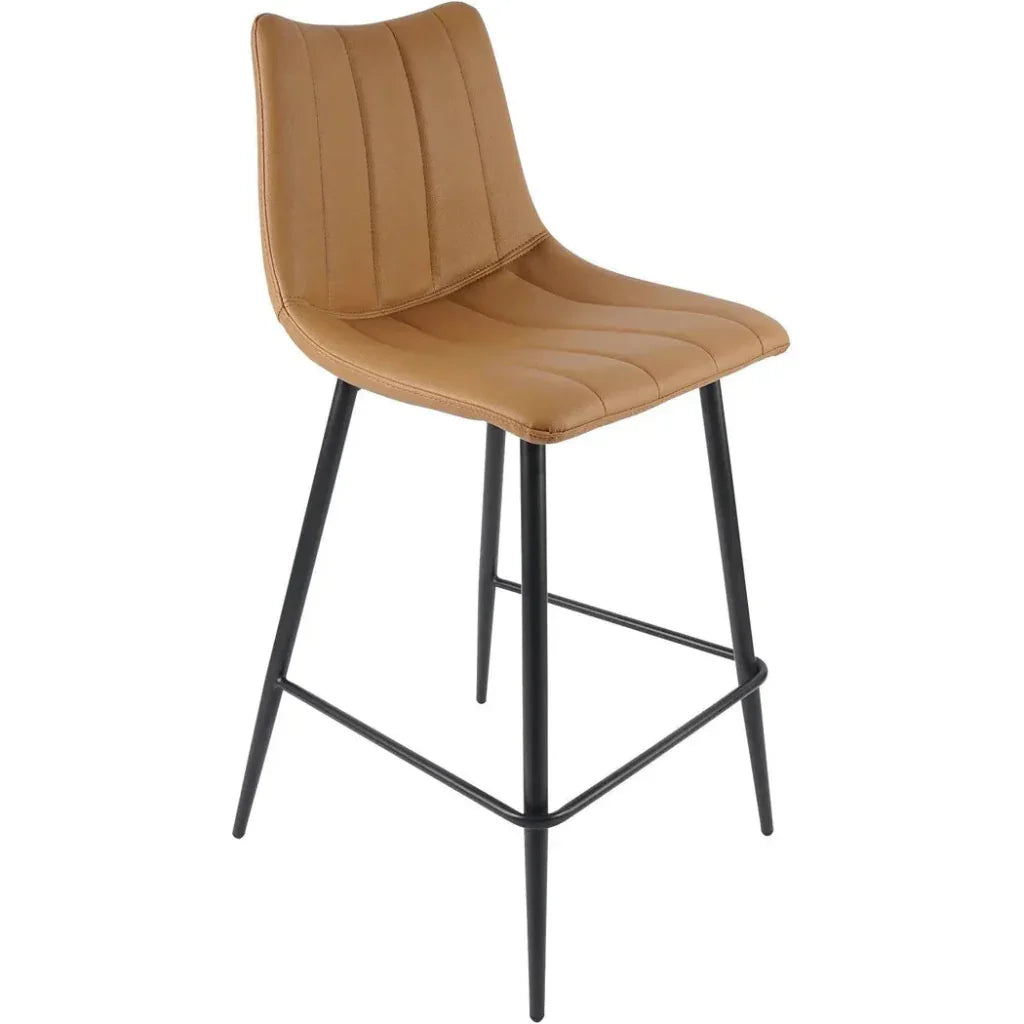 Alibi Vegan Leather Counter Stool 2PC - LOOMLAN - Moe's Home - Counter Stools