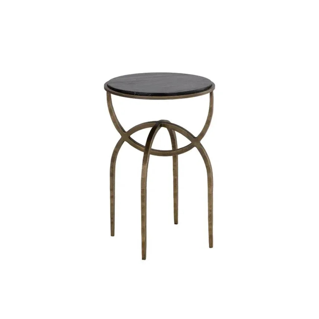 Alicent Marble Top Round End Table - LOOMLAN - SUNPAN - Side Tables