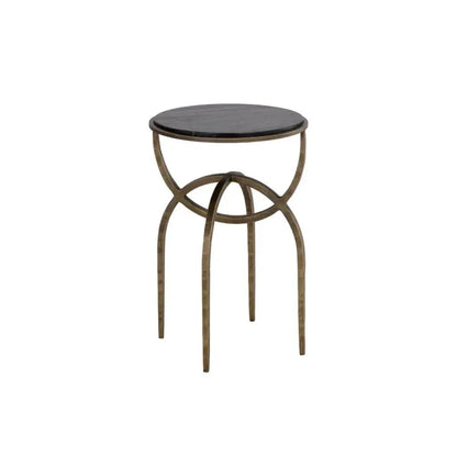 Alicent Marble Top Round End Table - LOOMLAN - SUNPAN - Side Tables
