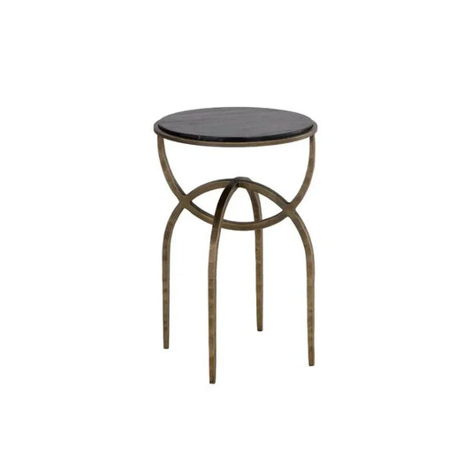 Alicent Marble Top Round End Table - LOOMLAN - SUNPAN - Side Tables