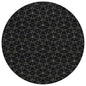 Alina Black Washable Indoor-Outdoor Rug-Outdoor Rugs-LOOMLAN Rugs-8' x 8'-LOOMLAN