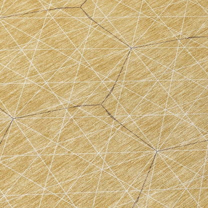 Alina Gold Washable Indoor-Outdoor Rug-Outdoor Rugs-LOOMLAN Rugs-LOOMLAN