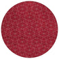 Alina Red Washable Indoor-Outdoor Rug-Outdoor Rugs-LOOMLAN Rugs-8' x 8'-LOOMLAN