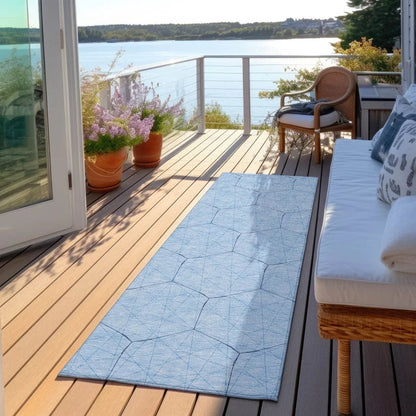 Alina Sky Washable Indoor-Outdoor Rug-Outdoor Rugs-LOOMLAN Rugs-LOOMLAN