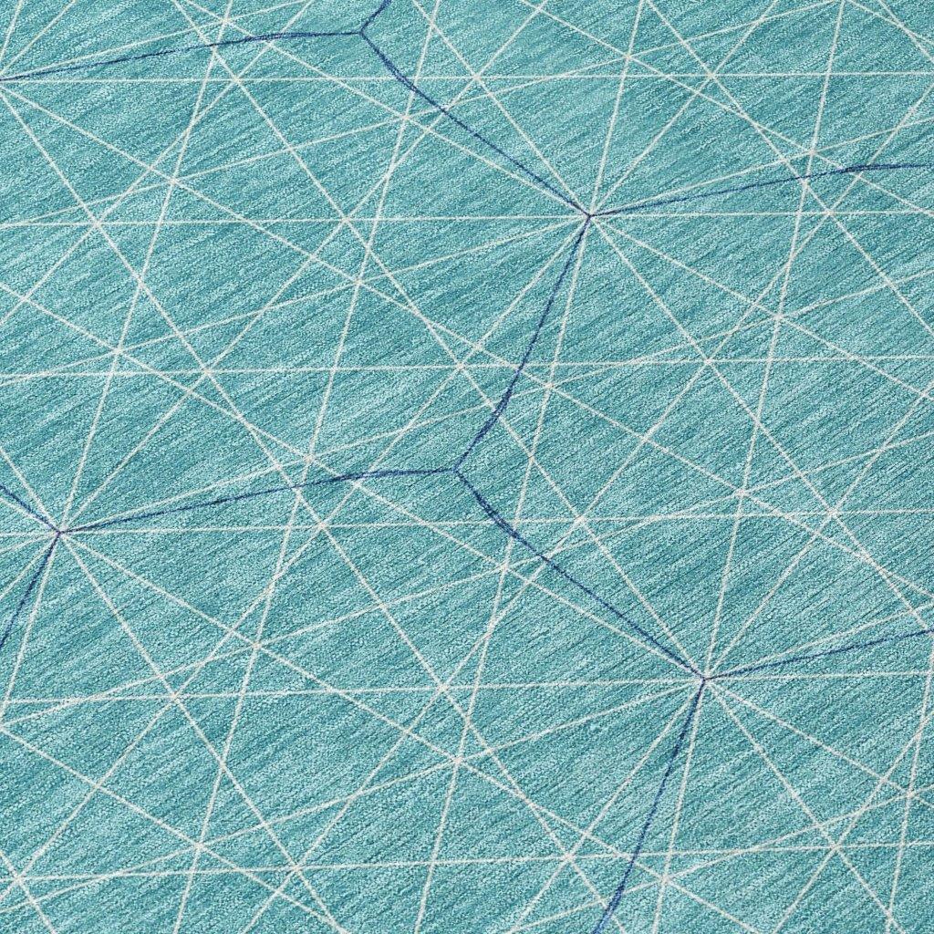 Alina Teal Washable Indoor-Outdoor Rug-Outdoor Rugs-LOOMLAN Rugs-LOOMLAN