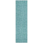 Alina Teal Washable Indoor-Outdoor Rug-Outdoor Rugs-LOOMLAN Rugs-2'3" x 7'6"-LOOMLAN