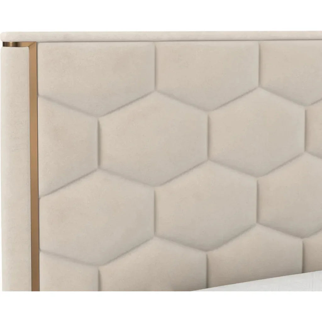 Alisha Fabric King Bed - LOOMLAN - SUNPAN - Beds