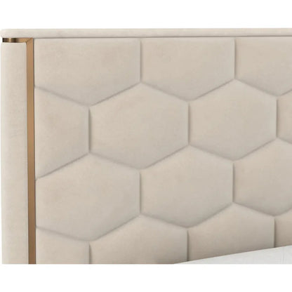 Alisha Fabric King Bed - LOOMLAN - SUNPAN - Beds