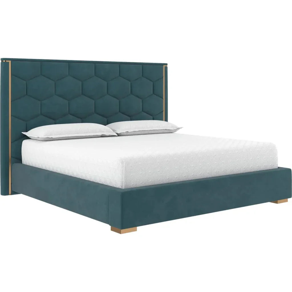 Alisha Fabric King Bed - LOOMLAN - SUNPAN - Beds