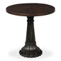 Alister Wood Dark Brown Round End Table - LOOMLAN - Sarreid - Side Tables