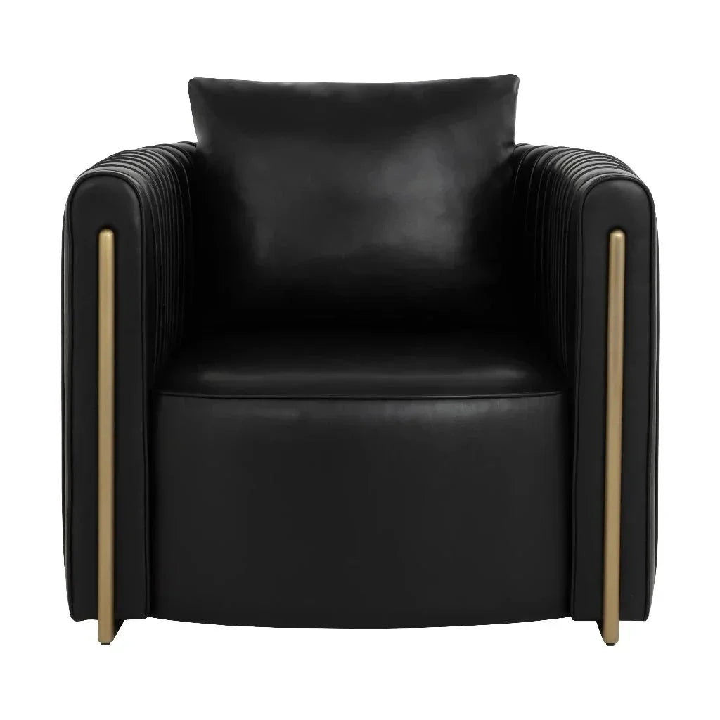 Alix Leather Lounge Chair-Lounge Chairs-SUNPAN-LOOMLAN