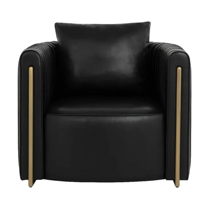 Alix Leather Lounge Chair-Lounge Chairs-SUNPAN-LOOMLAN