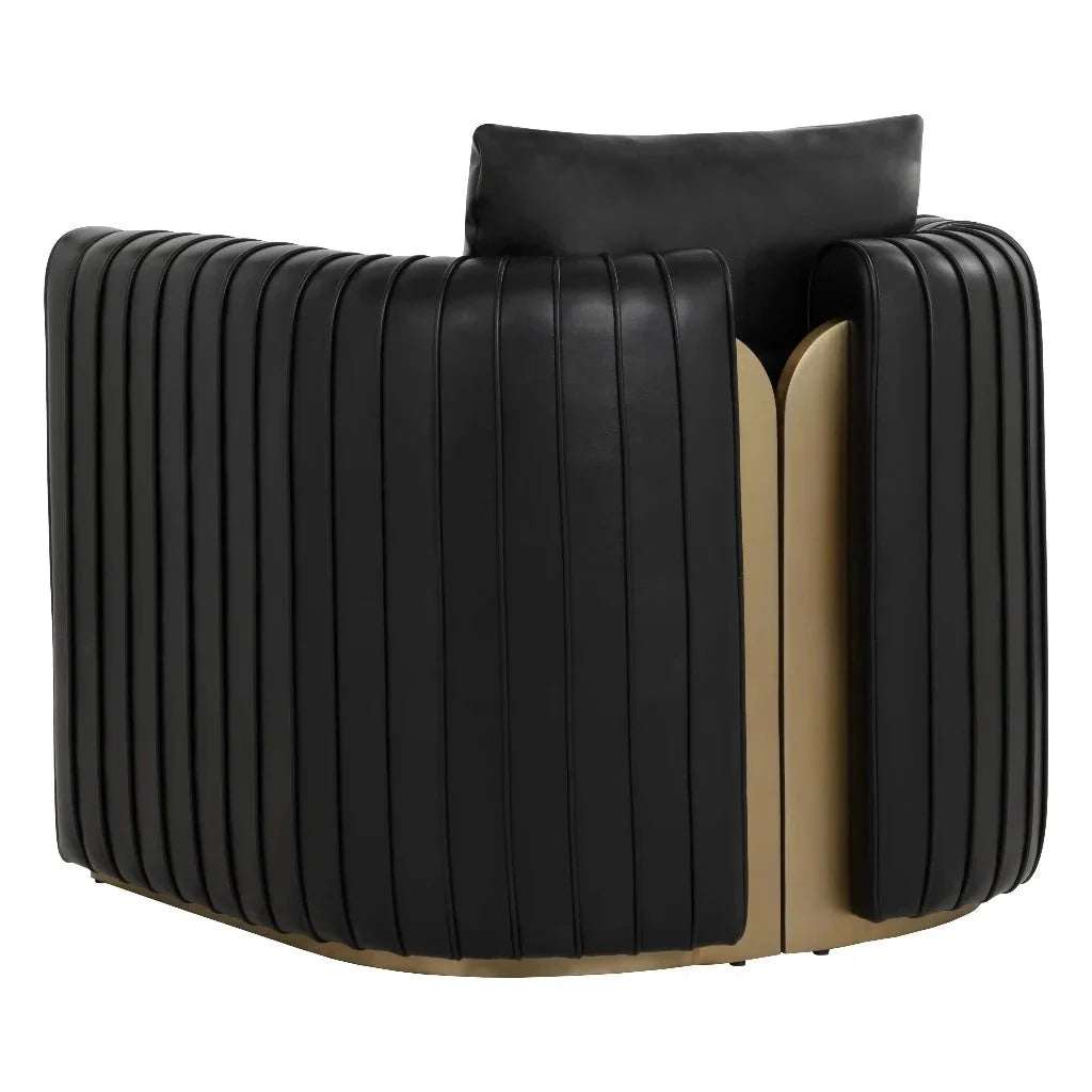 Alix Leather Lounge Chair-Lounge Chairs-SUNPAN-LOOMLAN