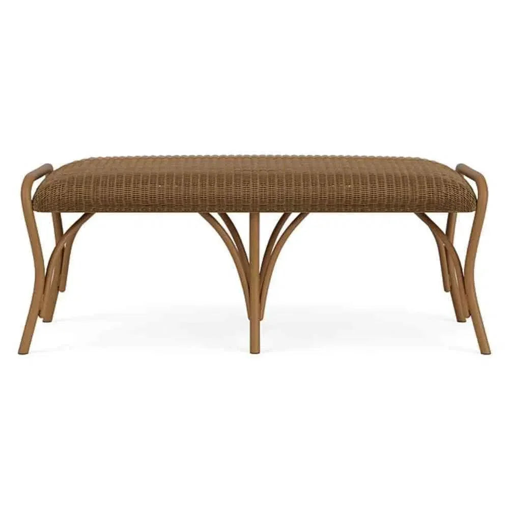 All Seasons 5 Pc Lounge Chairs Settee Ottoman Set-Outdoor Lounge Sets-Lloyd Flanders-LOOMLAN