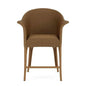 All Seasons Balcony Stool Padded Seat Wicker Outdoor-Outdoor Accent Chairs-Lloyd Flanders-LOOMLAN