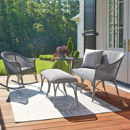 All Seasons Patio Dining Armchair Padded Seat-Outdoor Dining Chairs-Lloyd Flanders-LOOMLAN