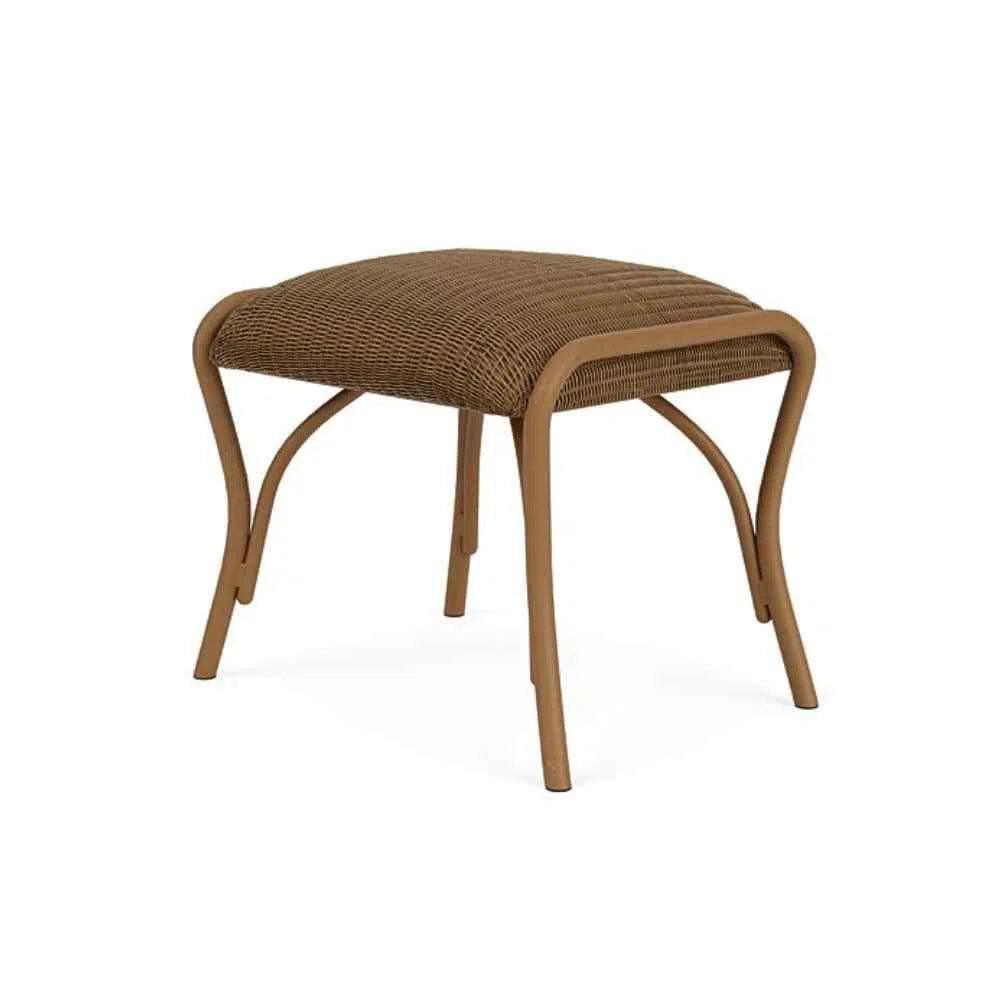 All Seasons Patio Ottoman Bench Padded Seat Outdoor-Outdoor Ottomans-Lloyd Flanders-LOOMLAN