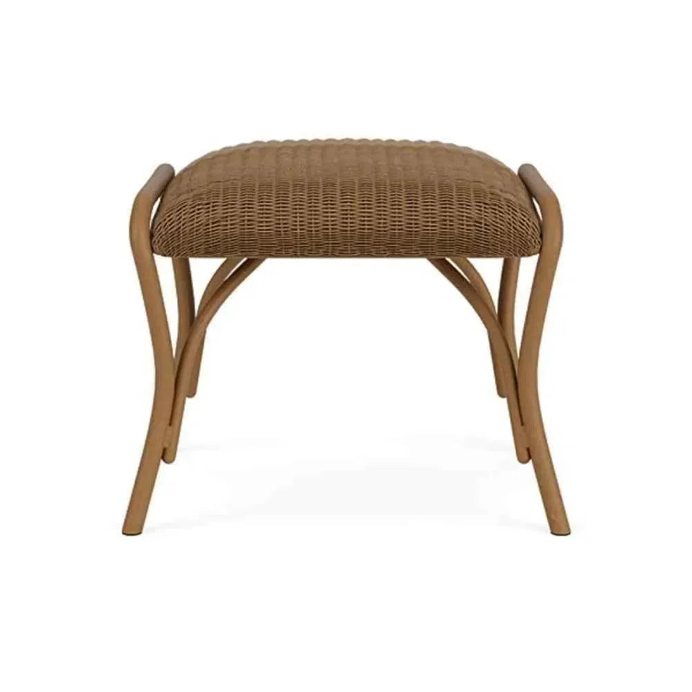 All Seasons Patio Ottoman Bench Padded Seat Outdoor-Outdoor Ottomans-Lloyd Flanders-LOOMLAN